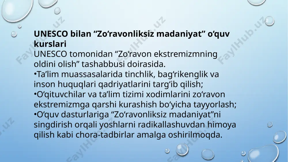 bmtning global antiterror strategiyasi va terrorizmga qarshi choralar - Page 5