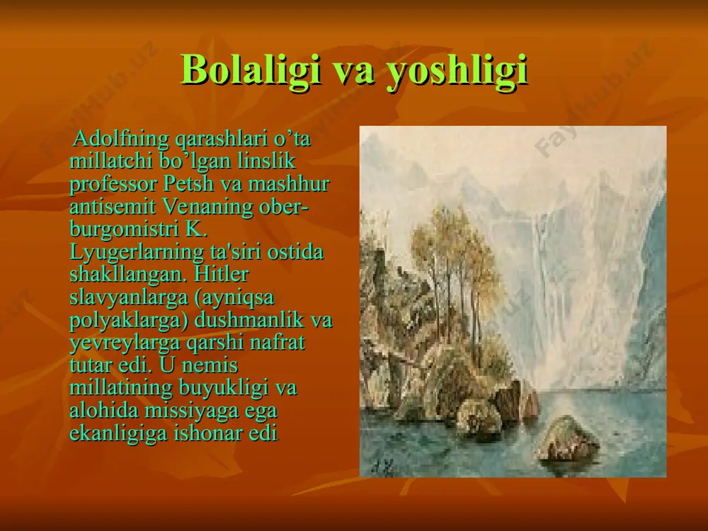 ngan berlinda gitler avval sevimli iti blondini o’ldirib, so’ng turmush o’rtog’i eva braun bilan birga o’z joniga qasd qiladi. nyunberg sudi e’tiborlaringiz uchun rahmat. yusufjon_axmedov@mail.ru