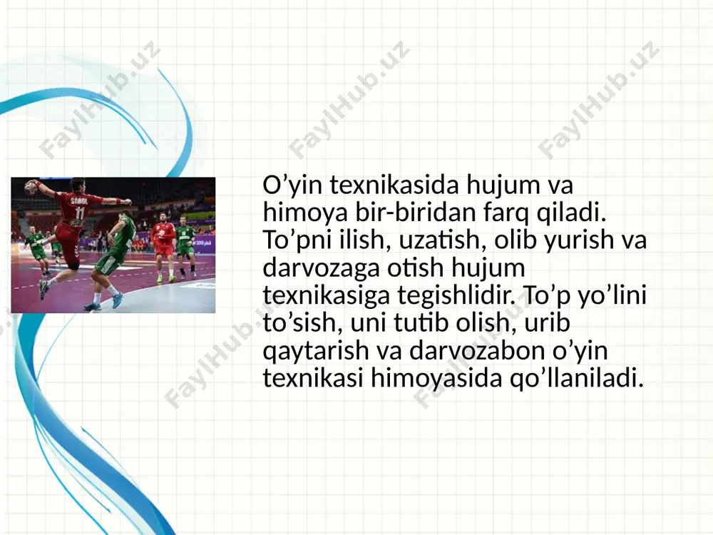 gandbol o’yini texnikasi va taktikasining o’tgatish uslubiyati - Page 4