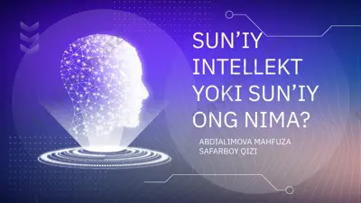 sun’iy intellekt nima — PPTX