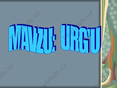 urg'u — PPT