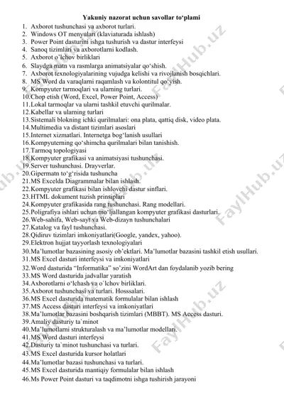 power point dasturini ishga tushurish va dastur interfeysi — DOC