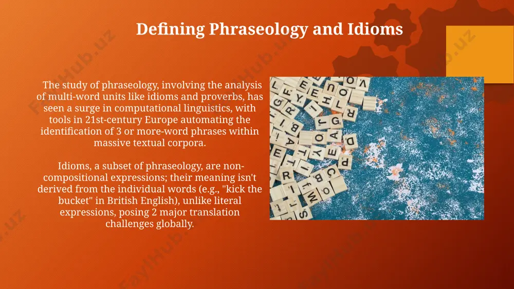 phraseology and problems of translation of idioms - Page 5