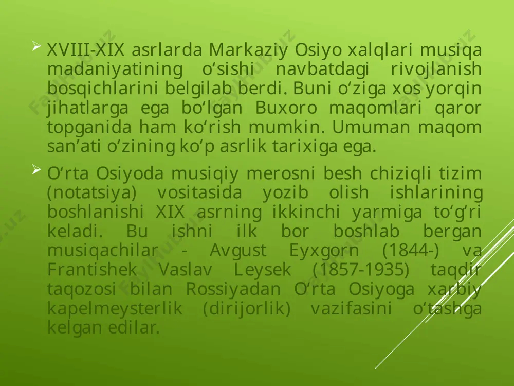 anishi, ijroda ko‘pchilikning ishtirok etishi kabi jihatlari bilan laparga yaqin bo‘lgan janrdir. ammo laparda eng avvalo aytishuvlik sifati muhim bo‘lgani holda, yallada badiiy so‘z, kuy va raqsning mushtarakligi nisbatan barqarordir. shu boisdan yallaga “raqsiy aytim” (f.karomatov), ya’ni raqs bilan kuylanadigan aytim iborasi qo‘llanib turiladi. “yalla” so‘zi “o‘ynab kulish” ma’nosida qo‘llaniladi. yallalar, laparlardan farqli o‘laroq, band-naqarot shaklida bo‘ladi. image1.jpeg image2.gif image3.tiff image4.jpeg image5.jpeg image6.jpeg /docprops/thumbnail.jpeg