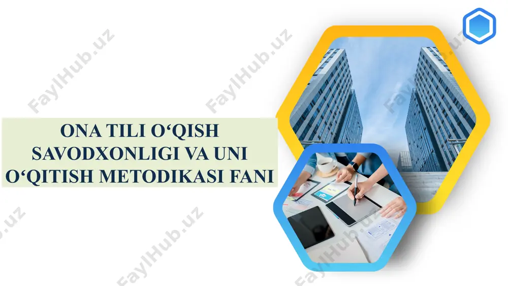 ng metodik sharti nutqiy faoliyatning keng sitemasini yaratish ya’ni birinchidan, yaxshi nutq namunasini idrok, etish ikkinchidan, o‘rganilgan til vositalaridan foydalanib, o‘z fikrini bayon etish uchun sharoit yaratish hisoblanadi. bolalar tilni nutqiy faoliyat jarayonida o‘zlashtiradilar. lekin buning o‘zi yetarli emas. chunki u nutqni yuzaki o‘zlashtiradi. nutqni egallashning bir qator yo‘nalishlari mavjud. 1. adabiy til normalarini o‘zlashtirish. maktab bolalarni sodda suzlashuv tilidan adabiy tilning turli dialektal (bajargan) so‘zlardan xoli bo‘lgan badiiy, ilmiy, so‘zlashuv variantlari bilan tanishtiradi. 2. jamiyatimizning xar bir a’zosi uchun zarur bo‘lgan muhim nutq malakalariga ega bo‘lish zarur. o‘qish va yozish malakalarini o‘zlashtirish. yozma nutqning og‘zaki nutqdan farqini bilib olishga o‘rgatadi. 3.o‘quvchi nutq madaniyatini takomillashtirish. 9 4 10 5 nutq o‘stirishning bir-biri bilan bevosita bog‘lik bo‘lgan 3 asosiy yo‘nalishni bilish zarur 1. so‘z ustida ishlash. 2. so‘z birikmasi va gap ustida ishlash. 3. bog‘lanishli nutq o‘stirish ustida ishlash. ko‘rsatilgan uch yo‘nalish paralel olib boriladi: lugat ishi gap uchun material beradi. …
