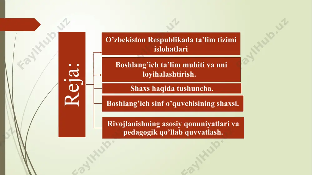 ish, fan, madaniyat, iqtisodiyot, texnika va texnologiyalardagi yangiliklarni о‘zida aks ettiradigan ta’limni har tomonlama uzluksiz ravishda yangilab borish, fan, ta’lim va ishlab chiqarish sohalarining integratsiyasini, ta’lim dasturlarining variativligini ta’minlashni talab etadi. qо‘yilgan vazifalar oliy ta’lim muassasasida ta’lim olish davrining barcha bosqichlarida hal etib borilishi kerak. bu vazifalarni amalga oshirishga faqatgina mustahkam nazariy tayyorgarlikka, keng dunyoqarashga, chuqur bilimlarga, amaliy kо‘nikma va malakalarga ega bо‘lgan yuqori malakali mutaxassislargina qodir bо‘ladilar. shaxs haqida umumiy tushuncha. shaxs tushunchasi insonga taalluqli bo’lib, psixologik jihatdan taraqqiy etgan, shaxsiy xususiyatlari va xatti-harakatlari bilan boshqalardan ajralib turuvchi, muayyan xulq-atvor va dunyoqarashga ega bo’lgan jamiyatning a’zosini ifodalashga xizmat qiladi. odam shaxs bo‘lishi uchun psixik jihatdan rivojlanishi, o‘zini yaxlit inson sifatida his etishi, o‘z xususiyatlari va sifatlari bilan boshqalardan farq qilmog‘i kerak. shaxs rivojlanishi. odamning ijtimoiy mavjudot sifatida shaxsga aylanishi uchun ijtimoiy muhit sharoitlari va tarbiya kerak bo’ladi. ana shular ta’sirida odam inson sifatida rivojlanib boradi va shaxsga aylanadi. zamonaviy …