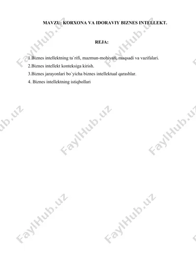 biznes intellekt — DOCX