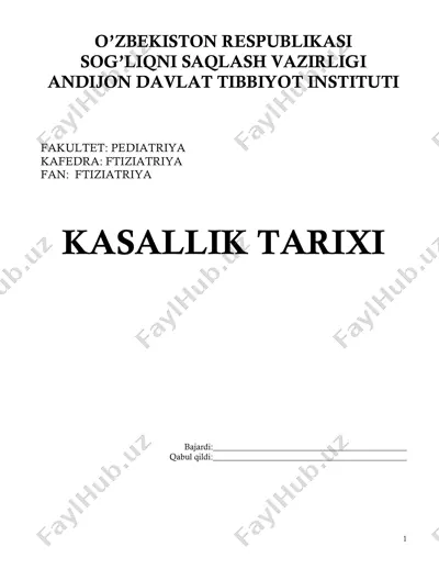 andijon davlat tibbiyot instituti — PDF