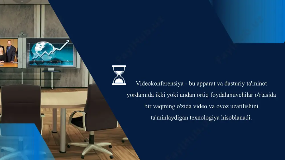 hunchaga ega bo`lib olishimiz lozim. buning uchun brauzerning manzillar satriga zoom.us ni kiritamiz va paydo bo’lgan oyna (rasmga qarang)dan mazkur dastur imkoniyatlari to’g’risida ma’lumotni olamiz, dasturni o’z telefonimiz yoki kompyuterimizga yuklab olib, o’rnatamiz. zoom platformasining bosh dialog oynasi zoom dasturi «решения» menyusidagi kiritilgan imkoniyatlar ro`yxati zoom dasturi imkoniyatlar to`g`risida ma`lumot matn ko’rinishidagi ma’lumotlarni o’qishdan ko’ra videoroliklardan ma’lumot olishni afzal deb bilsangiz, u holda bosh oynaning pastki qismida videorolik ko’rinishida qo’shimcha ma’lumotlar berilgan. agar mazkur dasturdan foydalanish imkoniyatlari to’g’risida tasavvur paydo bo’lgan bo’lsa, u holda quyidagi algoritmni ketma-ket bajaramiz: 1- qadam: dastruning bosh oynasida “бесплатная регистрация” qatoriga o’z elektron pochta manzilingizni kiritib kursor yordamida shu nomdagi tugma ustiga bosing. zoom dasturida ro`yxatdan o`tish bosqichi zoom dasturida ro`yxatdan o`tish bosqichi zoom dasturidan foydalanishni sozlash bosh sahifadagi asosiy ekranda siz yangi uchrashuv boshlash, mavjud yig'ilishga qo'shilish, uchrashuvni rejalashtirish yoki agar siz hozirda uchrashuvda bo'lsangiz, ekraningizni baham ko'rish kabi ishlarni bajarishingiz mumkin. zoom dasturida …