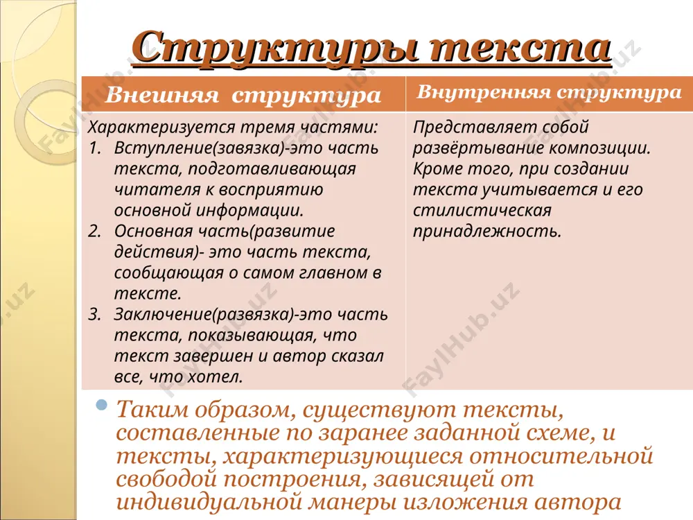 риодической системы, то есть —инертный газ; порядковый номер его — 86, а массовое число наиболее долгоживущего изотопа — 222». публицистический стиль публицистический стиль – это стиль газет, журналов, выступлений перед общественностью, который используется в агитационных целях. основная функция – воздействие (агитация, пропаганда). жанры публицистики – статья в газете, журнале, очерк, репортаж, интервью, фельетон, ораторская речь, судебная речь, выступление по радио, телевидению, на собрании, доклад. всех очень волнует состояние окружающей среды .люди не берегут землю .они её загрязняют доколе будет это длиться? почему трудно убрать за собой поляну в лесу? ведь лес - это лёгкие города .будем же беречь природу! официально-деловой стиль официально-деловой -употребляется в сфере правовых отношений, служебных, производственных. основная функция – точная передача деловой информации. он используется для написания различных официальных документов, деловых бумаг. я, иванов иван иванович, выражаю свои искреннюю благодарность сотрудникам компании ооо «пример», в частности, сидорову с.с. и пупкову в.в. за высокий уровень качества обслуживания и …
