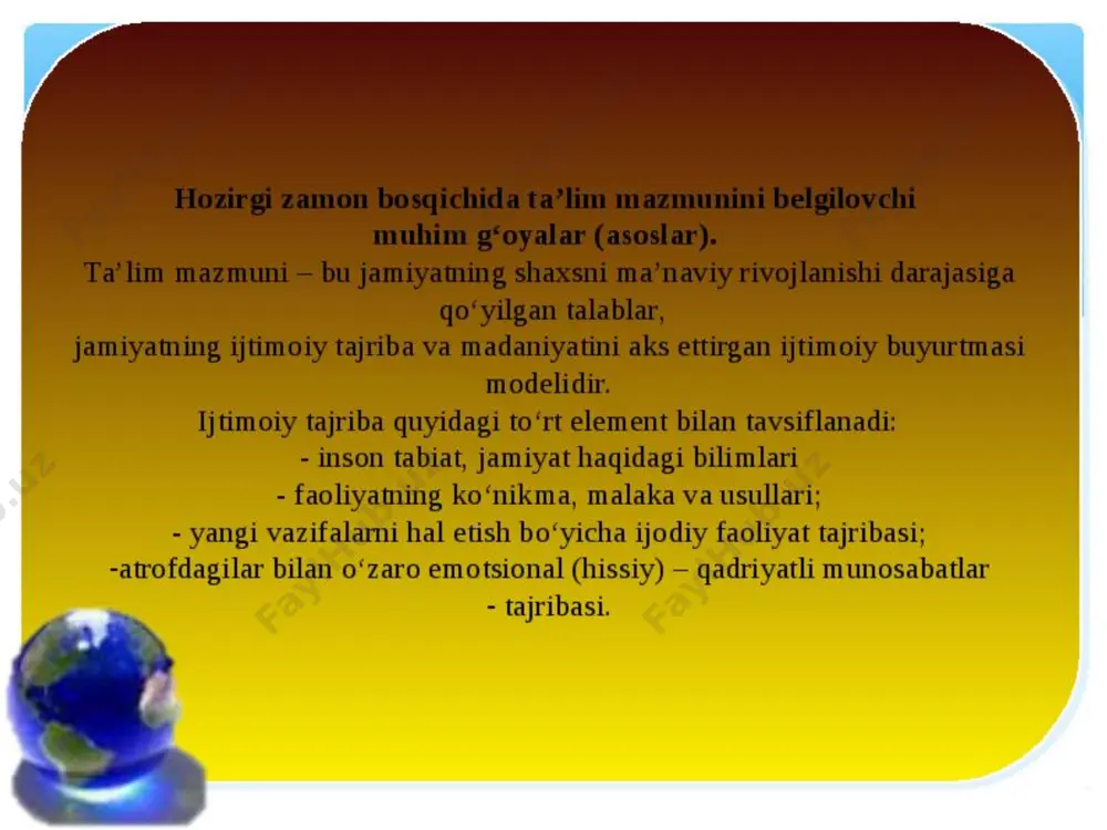 “ta'lim mazmunini belgilovchi davlat xujjatlari” - Page 3
