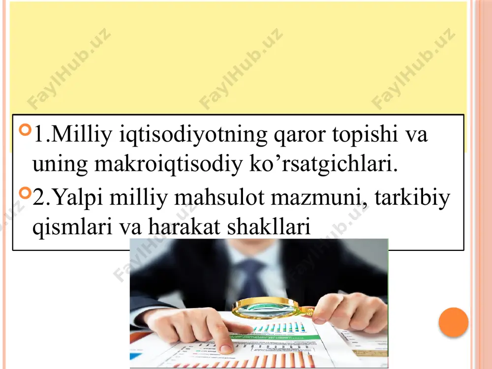 daromad bandlik iqtisodiy o’sish ishsislik infilatsiya makroiqtisodiy tahlilning maqsadi – takror ishlab chiqarish jarayonini ob’ektiv ravishda aks ettiruvchi ko’rsatkichlardan foydalanish asosida mamlakat ijtimoiy-iqtisodiy rivojlanishida vujudga kelgan holatlarni ochib berishdan iborat bu maqsadga erishishning muhim shartlari sifatida quyidagilarni ko’rsatish mumkin: asosiy makroiqtisodiy ko’rsatkichlarning holati va harakatini ob’ektiv aks ettiruvchi statistik ma’lumotlarning mavjudligi; mamlakat iqtisodiyotini tahlil qilishda keng miqyosda va tarixiy jihatdan yondashuv; iqtisodiy tizim salohiyatini haqqoniy ravishda baholamasdan hamda iqtisodiy qonunlarning ob’ektiv amal qilishini bilmasdan turib mamlakat iqtisodiyotiga aralashuv salbiy holatlarni keltirib chiqarishini anglash; jamiyat miqyosidagi ishlab chiqarish jarayonlarining muntazam ravishda yangilanib va takrorlanib turishi ijtimoiy takror ishlab chiqarish deyiladi. ijtimoiy takror ishlab chiqarish ikki ko’rinishda amalga oshirilishi mumkin: oddiy va kengaytirilgan takror ishlab chiqarish. oddiy takror ishlab chiqarish deb ishlab chiqarish va xizmat ko’rsatish jarayonlarining o’zgarmagan holda takrorlanishiga aytiladi kengaytirilgan takror ishlab chiqarish deb ishlab chiqarish va xizmat ko’rsatish miqyoslarining muntazam ravishda oshib borgan holdagi takrorlanishiga aytiladi ijtimoiy takror ishlab …