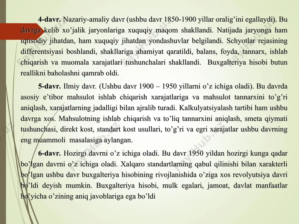 kilogramm, tsentner, tonna); hajm birligida (metr, kubometr); uzunlik birligida (santimetr, metr, kilometr); hisob birligida (dona, bosh) va boshqalarda o‘lchanadi. natura o‘lchov birliklari moddiy qiymatliklarni hisoblash, tortish va o‘lchash natijasida olingan ma’lumotlarni hisobga olish, ularning miqdor hamda sifat o‘zgarishlari ustidan nazorat olib borish uchun qo‘llaniladi. ular yordamida umumlashtiruvchi ko‘rsatkichlarning olinishi istisno qilinadi. mehnat o‘lchov birligi – mahsulotni ishlab chiqarish yoki sarf qilingan mehnat sarfini o‘lchash uchun mo‘ljallangan. ularning o‘lchov birligi bo‘lib minut, soat, kun va dekadalar hisoblanadi. ular yordamida mahsulot ishlab chiqarish me’yorlari, mehnat unumdorligi, ish haqini hisoblash va boshqalar nazorat qilinadi. mehnat o‘lchov birligi yordamida mehnat unumdorligini aniqlash imkoni natura o‘lchov birligi bilan birga ishlatilgandagina aniqlash mumkin. mehnat o‘lchov birligi ko‘p hollarda bir turli xo‘jalik munosabatlarini o‘rganishda ishlatiladi. pul o‘lchov birligi – korxonaning moddiy va mehnat resurslaridan foydalanish bilan bog‘liq, mahsulotning aniq turlarini tayyorlash, ishlar bajarish yoki xizmatlar ko‘rsatishga doir xarakatlarni hisoblash imkonini beradi. bu vazifani o‘zbekiston respublikasida milliy valyuta …