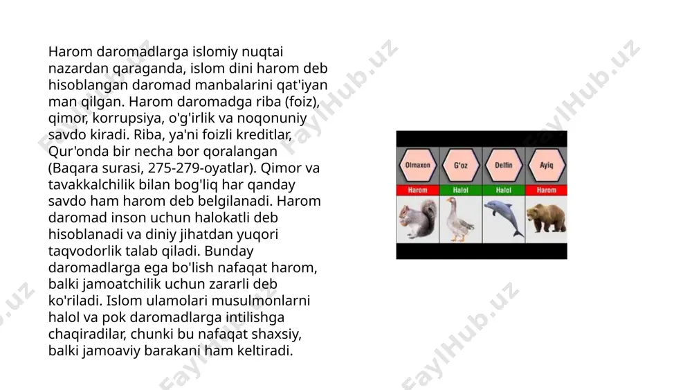 kazadi. islom huquqida tuhmat qilib, adolatli kishi sha'niga putur yetkazganlar shariat qoidalariga muvofiq jazolanishi mumkin. shuning uchun har bir musulmon o'z so'zlarini ehtiyot qilib, adolatli, adabiy va mehribon bo'lishga intilishi lozim. yaxshi odob-ahloq insonlar orasida muhim fazilat sanaladi. ushbu sifat jamiyatda hurmat va ishonch o'rnatishga yordam beradi. tadqiqotlar shuni ko'rsatadiki, odamlarning 75% i, yaxshi odob-ahloqli kishi bilan muloqotni afzal ko'radi. yaxshi odob-ahloq axloqiy qadriyatlar, mehribonlik, hurmat va samimiylik kabi elementlarni o'z ichiga oladi. so'rovlar natijasida respondentlarning 68% i odobli bo'lish ishdagi muvaffaqiyatga olib kelishini tasdiqlaydi. aslida, 85% ota-onalar farzandlariga yaxshi odob-ahloqni o'rgatishga ahamiyat beradi. shu bilan birga, ko'p jamiyatlarda bu sifat qadr-qimmati yuqori hisoblanadi va har uch kishi ichida biri odob-ahloqni eng muhim fazilatlar orasida ko'radi. isrof va tejamlilikning o‘rni jamiyat va iqtisodiyotda muhim ahamiyatga ega. isrof — resurslar yoki mablag‘larning behuda sarflanishi. masalan, oziq-ovqat chiqindisi global miqyosda 1,3 milliard tonnani tashkil etadi. tejamlilik esa resurslardan oqilona foydalanishdir, bu jamiyatning …