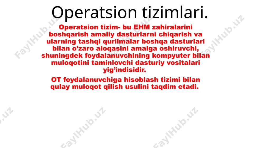 i beradi. tez harakatlanish darajasiga ega . mustahkam barqaror uzilishlarsiz ishlaydi. viruslar tasiridan holi. zamonaviy pklar imkonyatlardan to’la foydalanishga imkonyat beradi hamda dos va ms windowslarga xos bo’lgan kompyuterlari xotirasi va protsessorlari resurslaridan foydalanishdagi cheklanganlikni olib tashlaydi. kompyuterlarni lokal va global tarmoqlarga shu jumladan internetga oson integratsiya qilishga imkon beradi. unix ms dos va ms windowslarning turli versiyalaridagi boshqa oslarning to’ldirilgan formatda berilgan amaliy dasturlarni bajarish imkonyatini beradi. unix dunyosida jamlangan va dastlabki matnlar bilan birga ochiq tarqatilayotgan juda ko’p sonli turli dasturiy paketlardan foydalanishga imkon yaratadi. liux va hamda boshqa operatsion sistemada ishlashga yaroqli obyektga oriyentrlashtirilgan ko’p darchali matnli yoki grafik interfeyisli kliyent -server klassidagi sistemani ham kiritgan holda istalgan darajadagi murakkab amaliy dasturlarni ishlab chiqish uchun instrumental vositalarning boy to’plami bilan taminlaydi. barcha xoxlovchilarga ishlab chiqishda o’z kuchini sinab ko’rishga linux os chiquvchilarning istalgani bilan internet orqali muloqot qilish va birgalikda ishlash hamda ushbu sistemaga hammuallif bo’lib o’z …
