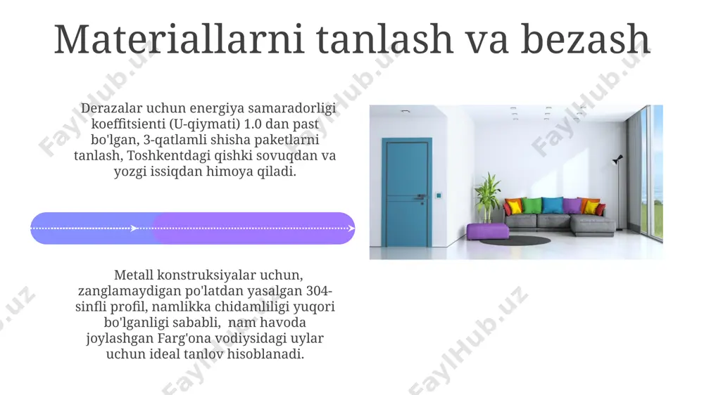 interyer va jihozlarni loyihalashda devordagi eshik va derazalarning o'rni - Page 4