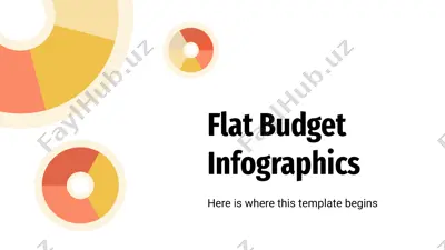 flat budget infographics — PPTX