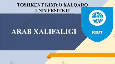 arab xalifaligi — PPTX