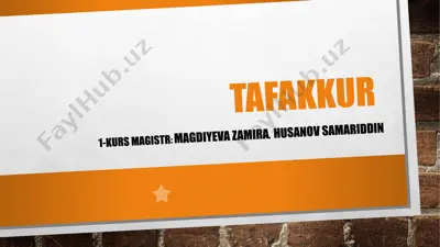 tafakkur — PPTX