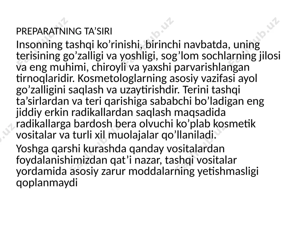 myosi instituti, bioorganik kimyo instituti, a.sultanov nomli o’zbekiston kimyo-farmatsevtika ilmiy tadqiqot instituti, o’simlik va xayvonlar genofondi institutlari olimlarining xizmatlari salmoqlidir ular tomonidan o’tkazilgan keng qirrali tadqiqotlar natijasida respublikamizda o’sadigan dorivor o’simliklarni batafsil o’rganib, biofaol moddalrni ajratib olish va farmatsevtika sanoatida foydalanish imkoniyatlarini aniqlash, yangi dori shakllarining istiqbolli turlarini texnologiyalari ishlab chiqilmoqda fundamental fanning yutuqlariga asoslanib shifobaxsh o’simliklarni oqilona kompleks chuqur qayta ishlash texnologiyasi iqtisodiy samaradorlikni oshirish tizimlaridan biridir. ba’zida bir dorivor preparatni o’simlikdan ajratib olinib, qolganlari behudaga ketadi. olimlar iqtisodiy jihatdan tejamkor texnologiyalarga tayanib, dorivor xom-ashyoni chuqur va keng qamrovli qayta ishlash usullarini ishlab chiqishga intilmoqdalar. masalan, qizilmiya ildizlari va ildizmevalari kompleks qayta ishlash texnologiyasi natijasida quruq ekstrakt, flavonoid (likviriton, flakarbin) va triterpen preparatlarini (glitsiram, glitsirrinat) olish mumkin. ilm-fanni innovatsion yuqori sifatli mahsulotlarni izlash va yaratishda yordam berayotganini misol keltirsak, dorivor o’simliklardan dunyodagi yetakchi ishlab chiqaruvchilardan biri bo’lgan “bionorika” nemis kompaniyasining fitoniringidir. ushbu kompaniya fitonirlashning o’ziga xos g’oyasidan foydalanadi, u …