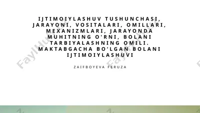ijtimoiylashuv — PPTX