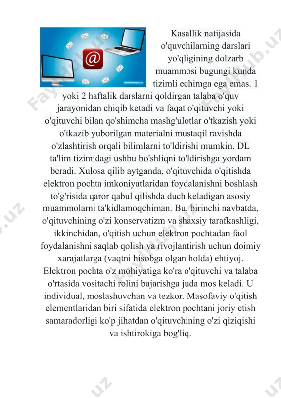 elektron pochtaning taʼlim jarayonida roʼli - Page 4