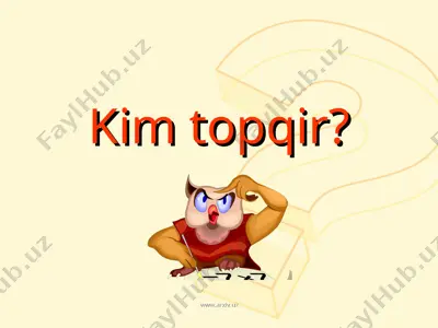 kim topqir — PPT