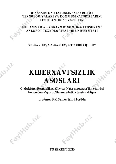 kiberxavfsizlik asoslari — PDF
