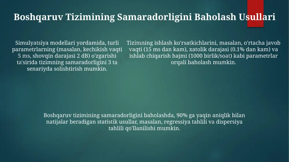boshqarish tizimi samaradorligini hisoblash usullari - Page 5