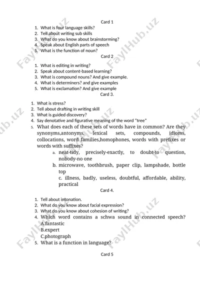 english language skills — DOCX