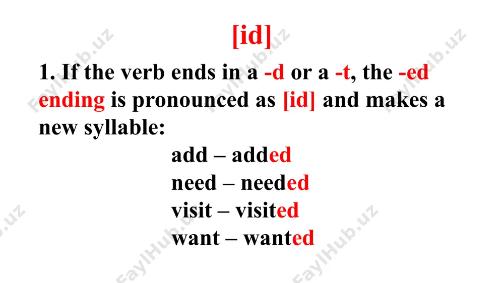 reading rules of words with “ed” and “es” endings - Page 5