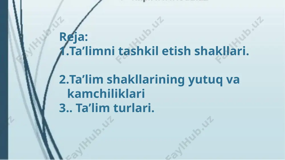 ta’limni tashkil etish shakllari - Page 2