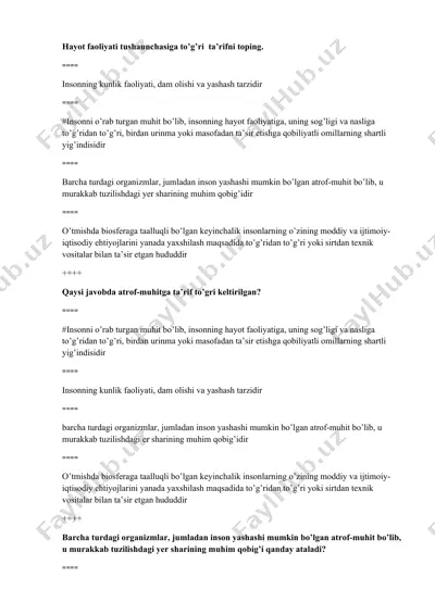 hayot faoliyati toʻgʻrisida maʼlumotlar — DOCX