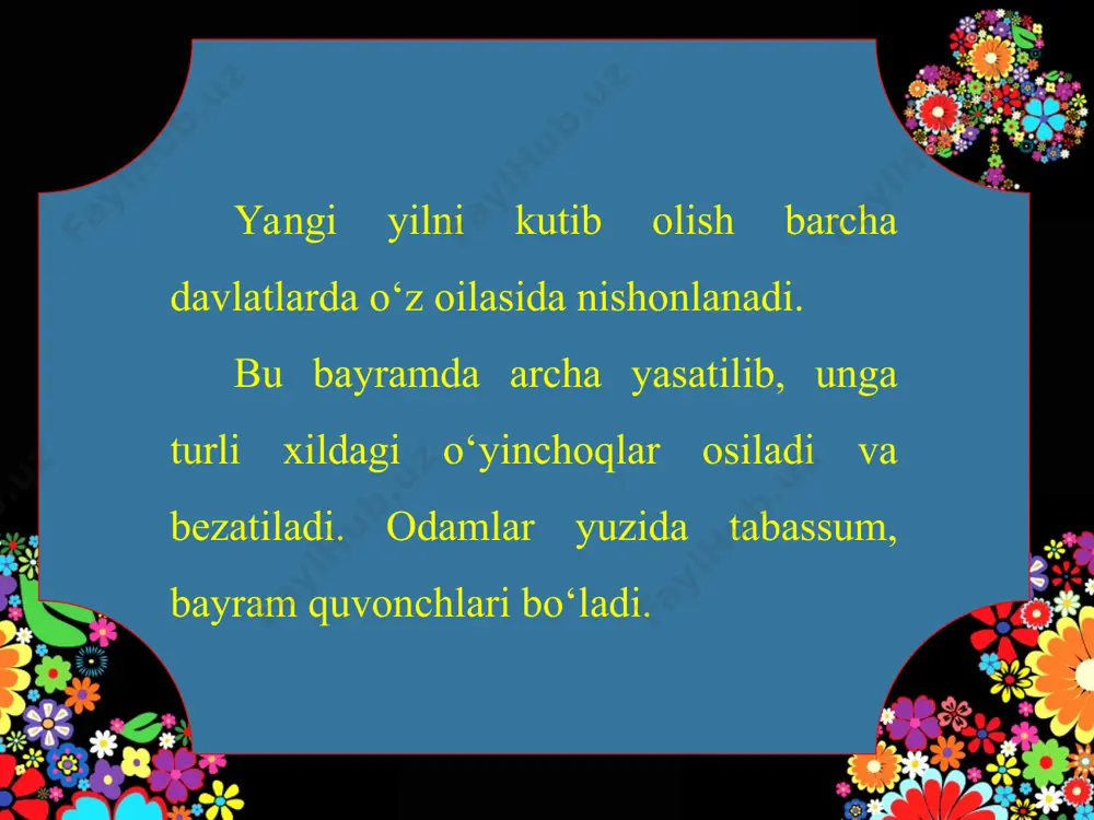 «yangi yil» mavzusida devoriy gazeta ishlash. nazorat ishi 5 - sinf - Page 4