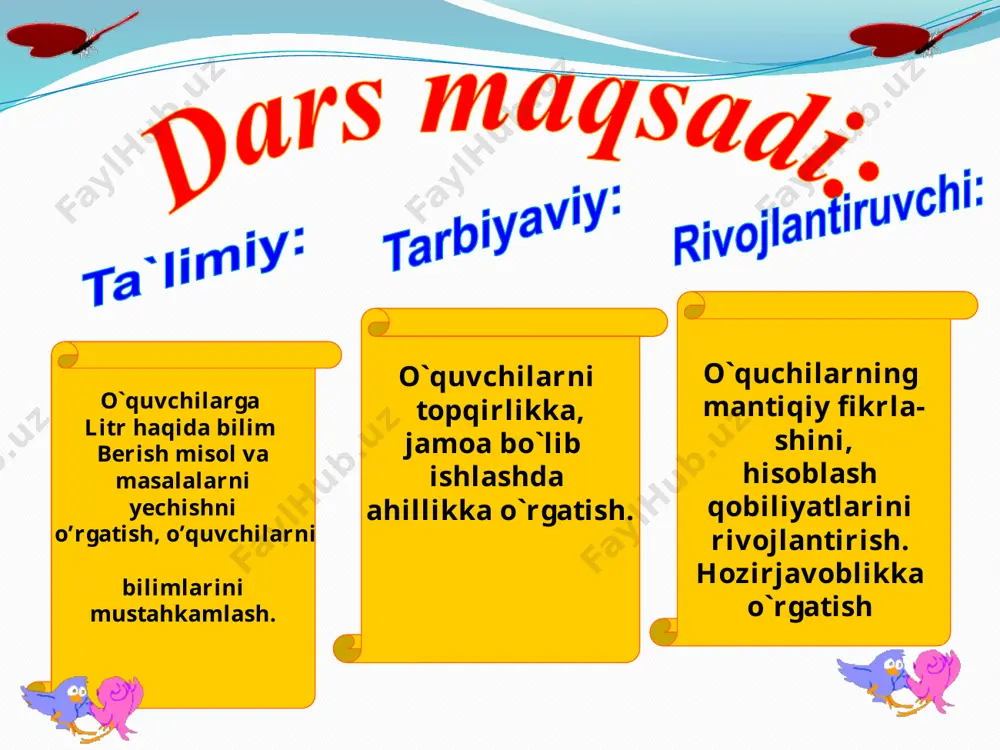 1-sinf matematika dars taqdimoti - Page 3