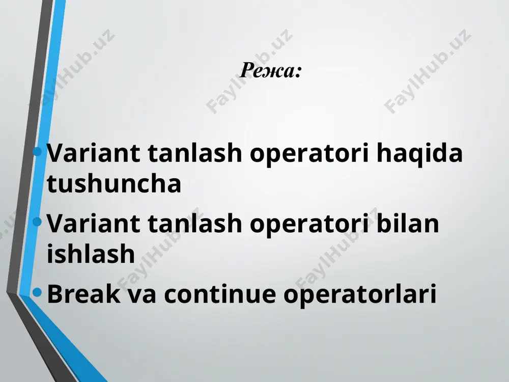 vаriаnt tаnlаsh оpеrаtоri - Page 2