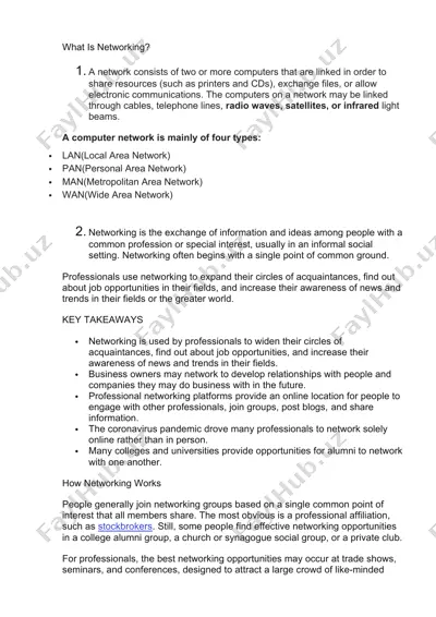 networking — DOCX