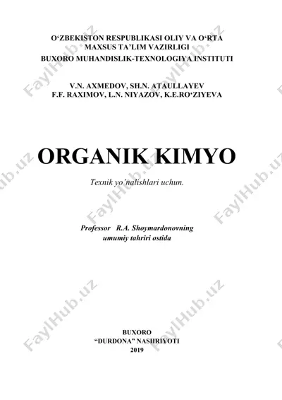 organik kimyo — PDF