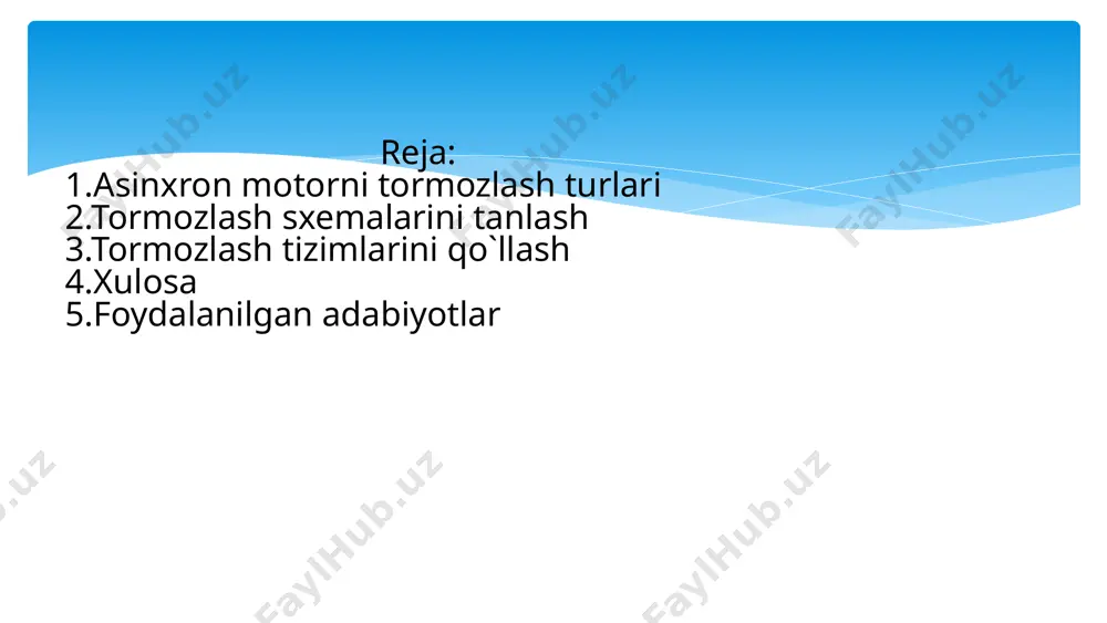 asinxron dvigatelni tormozlashning andozaviy sxemalari - Page 3