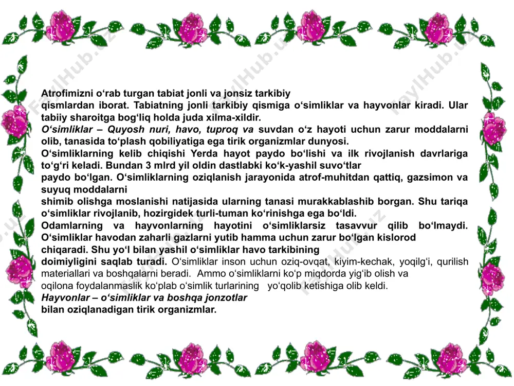 tabiatning jonli va jonsiz tarkibi - Page 4
