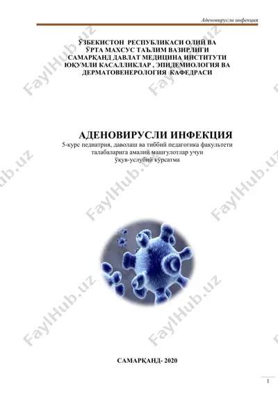 adenovirusli infektsiya — DOCX