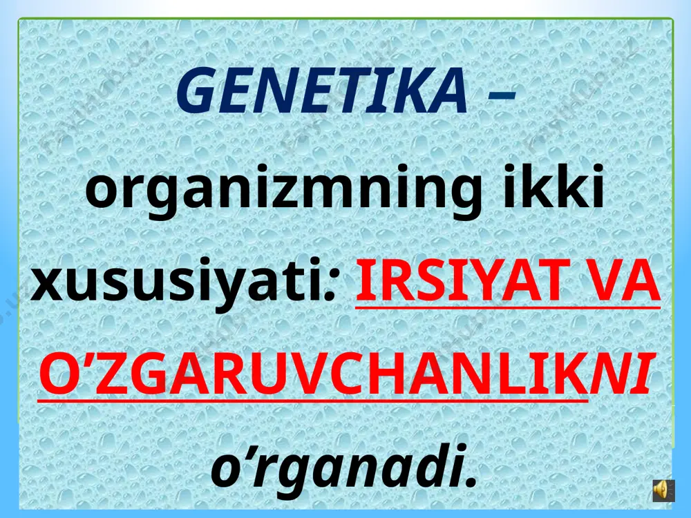 genetika - genetikaning asosiy tushunchalari - Page 4