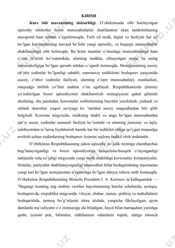 a texnologiyalarni qo’llab quvvatlash yili” davlat dasturi loyihasi jamoatchilik muhokamasiga taqdim etildi. dastur loyihasi 237 banddan iborat bo’lib, o’zbekiston respublikasi prezidentining 2017-yil 22- dekabr kuni oliy majlisga taqdim etgan murojatnomasida keltirilgan asosiy g ’oya va takliflar hamda 2017-2021 yillarda o’zbekiston respublikasini rivojlantirishning beshta ustuvor yo’nalishi bo’yicha harakatlar strategiyasida belgilangan asosiy vazifalardan kelib chiqqan holda ishlab chiqildi.buning natijasida xususiy sektorda mablag’lardan samarali foydalanilmoqda.tarmoqlarda yuqori sifatli mahsulotlar tayyorlash, ishlab chiqarish xarajatlarini kamaytirish va mehnat unumdorligini oshirishni ta’minlashga bo’lgan qiziqish va intilish ancha kuchli bo’lib, ishlab chiqarish tufayli imkon qadar ko’p daromad olish kabi pirovard moliyaviy natijalarga erishilayotganini ta’kidlash joiz. shuni yana alohida ta’kidlab o’tish joizki, bu harakatlar strategiyasi bo’yicha davlat dasturi loyihasi jamoatchilik muhokamalari natijalari tahlili va kelib tushgan takliflar asosida yanada takomillashtirildi. bularning barchasi bozor iqtisodiyoti sharoitida faoliyat yuritayotgan xususiy korxonalarning asosiy maqsadidir. korxonalarni korporativ boshqarish bo’yicha ilg’or xalqaro tajribani o’rganish asosida aktsiyadorlik jamiyatlarining yangi namunaviy tuzilmasi ishlab chiqildi va tasdiqlandi. …