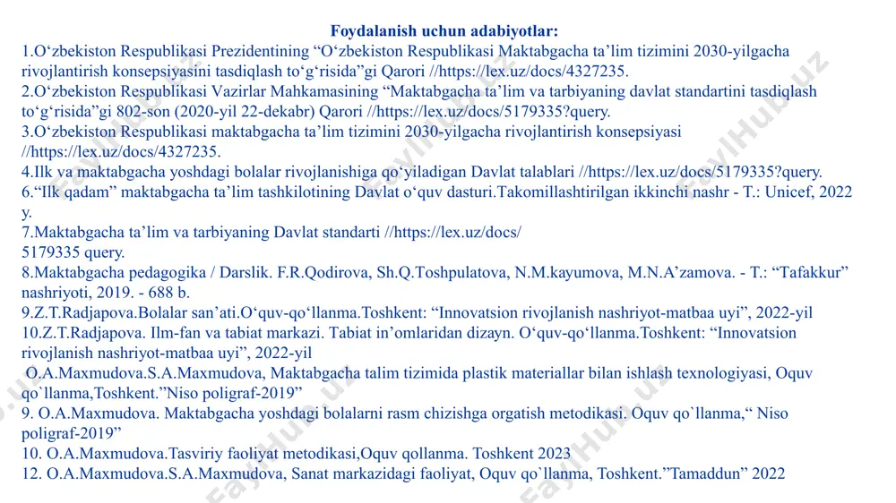 hash tabiiy ranglar, uni qovushtirish uchun asal qo‘shiladi. suv bo‘yoq suv bilan aralashtirilib ishlatiladi, bu esa uning tiniq va tez ishlashga yordam beradi. nozik joylarda u tiniq, qalin mazoklarda esa yopuvchi bo‘ladi. (mazok-surtma, mo‘yqalamda keskin va uzib-uzib ishlash, bunda asosan mo‘yqalamning qog‘ozda qoldirgan xarakterli izlari ko‘zda tutiladi.) suv bo‘yoq- ning eng yaxshi tomoni shuki, unda ishlanganda rangning tiniqligi va tozaligini olish, shu bilan birga undan bir mazokni ustiga ikkinchi mazok qo‘yish, katta tekislik yopish mumkin, mayda detallarni cho‘tkaning uchi bilan ishlash mumkin. suv bo‘yoqda ishlashning asosiy uchta qonunlarini eslab qolish kerak: l) kerakli rangni ko‘p miqdorda aralashtirish uchun cho‘tkani suvga bo‘ktirib olish kerak; qo‘yilgan rang to qurimaguncha uning ustiga ikkinchi rangni qo‘yib bo‘lmaydi, ikkinchi rang birinchi rangni yuvib yubormasligini ta'minlash lozim; oq bo‘yoq suv bo‘yoqda ishlatilmaydi, uning rolini oq qog‘oz bajaradi. rangda ishlash qo‘l tekkizilganda yoki o‘chirg‘ich bilan ishlangandagi yog‘larni ketkazish uchun qog‘oz yuzasi suv bilan yuviladi. agar shunday qilinmasa …