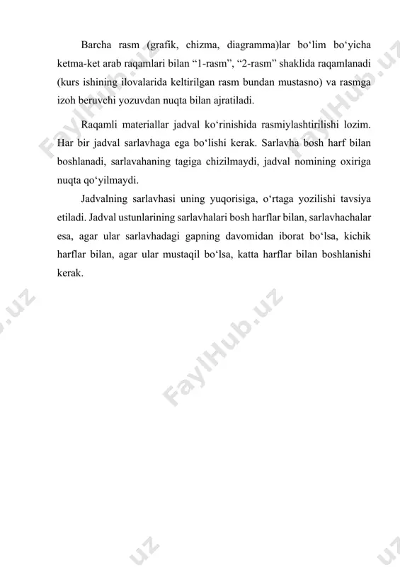 hun avtomatlashtirilgan yordamni tashkil etish uchun ma'lumotlar bazasini yaratish. 12. tashkilotning kompyuter texnikasini uning tarkibiy qismlarini hisobga olgan holda avtomatlashtirilgan hisobini tashkil etish uchun ma’lumotlar bazasi loyihasini taklif qilish. 13. tashkilot dasturiy ta'minotining turli xil versiyalari va u o'rnatilgan ish stantsiyalarini hisobga olgan holda hisobini avtomatlashtirish uchun ma'lumotlar bazasini loyihalash. 14. tashkilotning texnik vositalarini hisobga olishni avtomatlashtirish bo'yicha ma'lumotlar bazasini yaratish. 15. davlat avtomobil transporti xizmati xodimlari tomonidan avtotransport vositalarini hisobga olishni avtomatlashtirish uchun ma'lumotlar bazasini yaratish. 16. markazlashtirilgan hisoblash tizimi foydalanuvchilar toifalari, ularning huquqlari va kirishga ruxsat berilgan resurslarini avtomatlashtirilgan hisobga olish uchun ma’lumotlar bazasini yaratish. 17. muayyan korxonada boshqaruv faoliyati bilan bog'liq hujjatlarni va kadrlar hisobini avtomatlashtirilgan tarzda ro'yxatga olish uchun ma'lumotlar bazasini loyihalash. 18. telefon kompaniyasi abonentlarini avtomatlashtirilgan hisobga olish uchun ma’lumotlar bazasini ishlab chiqish 19. ijarachilar tomonidan ma’lum bir uy-joy kommunal xo‘jaligi korxonasiga to‘lovlarni hisoblash va hisobga olish jarayonlarini avtomatlashtirish uchun ma’lumotlar bazasini yaratish. 20. ayrim …