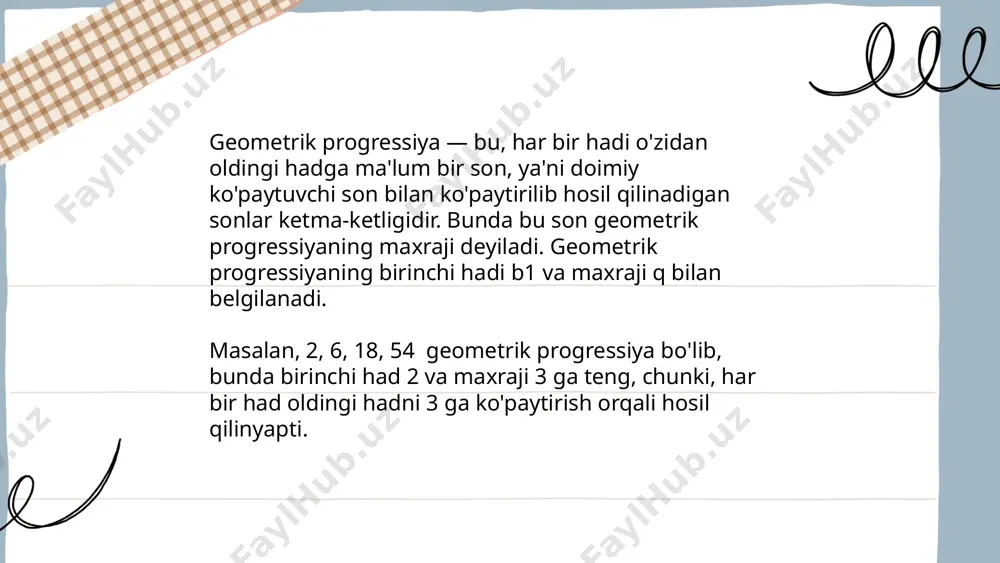 arifmetik va geometrik progressiya - Page 5