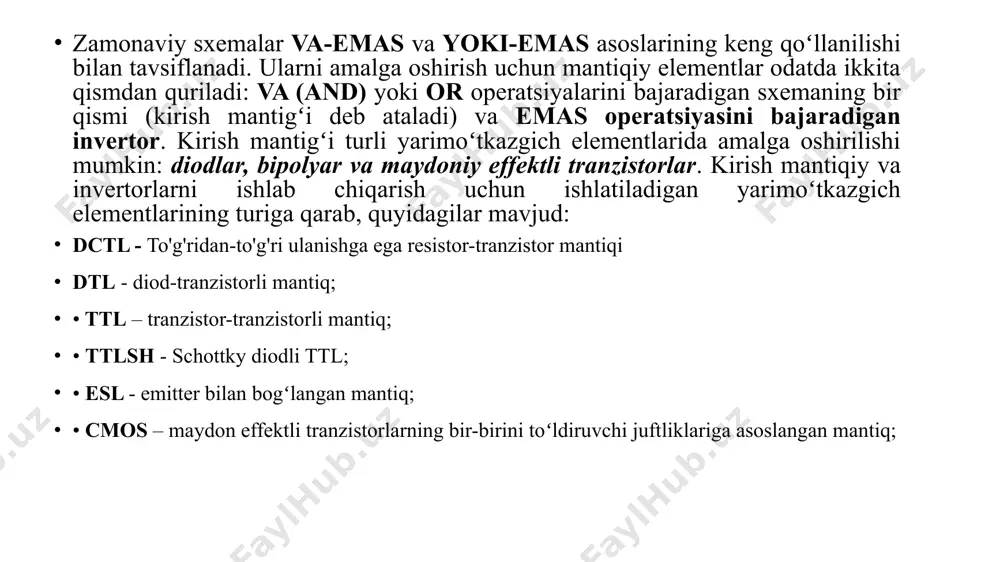 mantiqiy elementlarning fizik tuzilishlari (physical implementation of logic gates) - Page 5