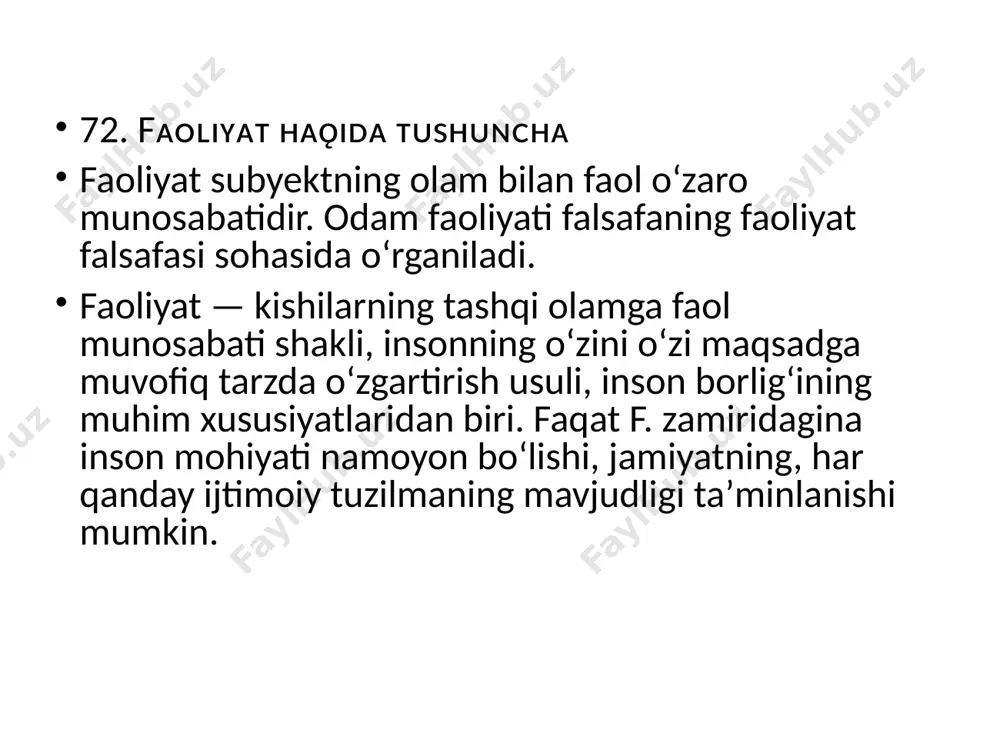 ahamiyati. hamkorlik aloqasi - bu odam kabi qoniqishni, asirlikni olib keladigan aloqa. 76. mᴏᴛɪᴠᴀᴛsɪʏᴀ ɴᴀᴢᴀʀɪʏᴀʟᴀʀɪ maslou va xesberg yondoshuvlariga asoslangan bo‘lib, uzoq muddatli motivatsiyani ta’minlovchi omillar sifatida nafaqat ichki omillar, shuningdek, tashqi omillar ham muhim deb qaraladi. 2.2. qanday qilib firmalar ishdan qoniqishi va motivatsiyani ta’minlab beradilar? motivlashtirish strategiyasini tanlashda uchta yondoshuv mavjud: 1. rag‘batlantirish va jazo strategiyasi: ya’ni, kishilar mukofot olish uchun ishlaydilar: • kim ko‘p va yaxshi ishlasa, unga yaxshi haq to‘lanadi; • kim undan ko‘p ishlasa, shunchalik ko‘p haq to‘lanadi; • kim sifatsiz ishlasa, u jazolanadi. 2. ish orqali motivlashtirish: xodimga uni qoniqtiradigan ishni bersangiz bas, ijro etish sifati yuqori bo‘ladi. 3. menejerlar bilan doimiy aloqada bo‘lish strategiyasi: bo‘ysunuvchilar bilan birga aqsadni aniqlab olish, unga ijobiy aks aloqaga imkon berish, hattoki u to‘g‘ri yoki noto‘g‘ri, yohud yanglishgan hollarda ham. bu motivlashtirish modeli rahbar bilan xodim o‘rtasidagi munosabatni tahlil qilish va unga ustuvorlik berishga asoslanadi. 77. mᴏᴛɪᴠᴀᴛsɪᴏɴ sᴏʜᴀɴɪ …