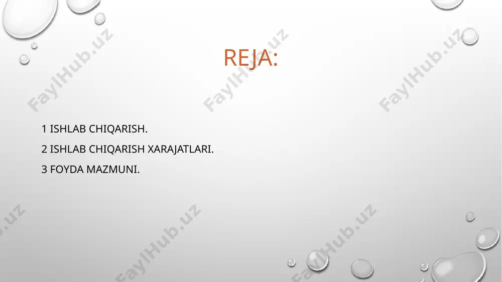 giya xarajatlari, asosiy kapital amortizatsiyasi, ish haqi va ijtimoiy sugʻurtaga ajratmalar, foiz toʻlovlari va boshqa xarajatlar kiradi. ishlab chiqarish xarajatlariga qilingan barcha xarajatlarning puldagi ifodasi mahsulot tannarxining tashkil qiladi. ishlab chiqarish xarajatlarni oʻrganishga iqtisodchilar turlicha yondoshadilar. jumladan, harajatlarning qiymat nazariyasiga koʻra, ishlab chiqarish xarajatlar quyidagi turlarga boʻlinadi: doimiy harajatlar: — korxona toʻlov majburiyatlari, soliqlar, amortizatsiya ajratmalari, ijara haqi, qoʻriqlash xizmati harajatlari, boshqaruv xodimlari maoshi va b; oʻzga-ruvchan harajatlar: — xom ashyo, materiallar, yonilgʻi, transport xizmati, ishchilar ish haqi va shu kabilar uchun harajatlar. umumiy (yalpi) harajatlar — doimiy va oʻzgaruvchan harajatlar yi-gʻindisi. bevosita i.ch. harajatlari — konkret mahsulot ishlab chiqarishga ketgan va bevosita uning tannarxiga oʻtadigan harajatlar. bilvosita harajatlar — mahsulot tannarxiga bevosita qoʻshilmaydigan harajatlar. oʻrtacha harajatlar — maʼlum vaqt orali-gʻidagi mahsulot birligiga, tovarlar partiyasi boʻyicha yoki tashkilotlar gu-ruqi boʻyicha bir buyumga toʻgʻri keladigan harajatlarning oʻrtacha kattaligi. ekspluatatsiya (foydalanish) harajatlari — uskunalar, mashinalar, transport, i.ch. vositalarini va kundalik foydalaniladigan xoʻjalik …