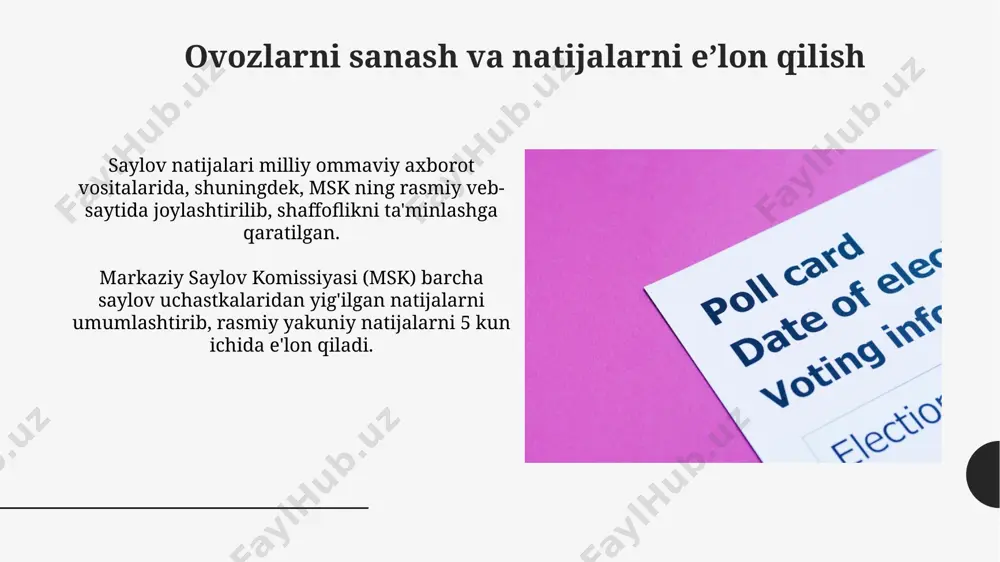 oʻzbekiston respublikasi saylov tizimi - Page 5